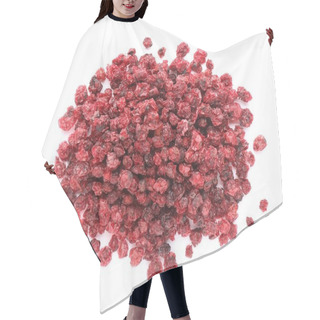 Personality  Pile Of Dried Red Currants On White Background, Top View Hair Cutting Cape