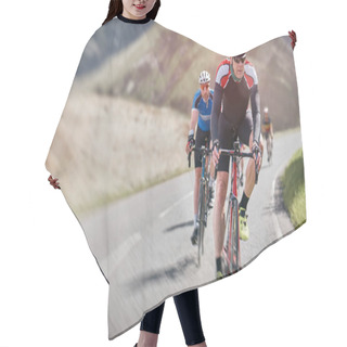 Personality  Cyclists Out Racing Along Country Lanes Hair Cutting Cape