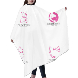Personality  Pregnant Template Vector Icon Hair Cutting Cape