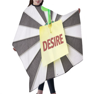 Personality  Paper Attached To Darts Target Hair Cutting Cape