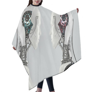Personality  Robot Android Men Hair Cutting Cape