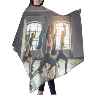 Personality  Workout In A Fitness Gym Hair Cutting Cape
