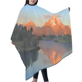 Personality  Oxbow Bend At The Grand Tetons Hair Cutting Cape