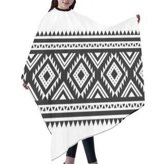 Personality  Aztec Style Vector Ornament.  Hair Cutting Cape