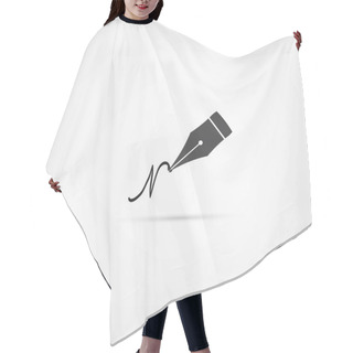 Personality  Pen Icon Hair Cutting Cape