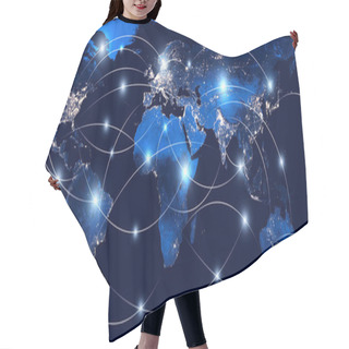 Personality  Global Networking And International Communication. World Map As A Symbol Of The Global Network. Elements Of This Image Are Owned By NASA. Hair Cutting Cape