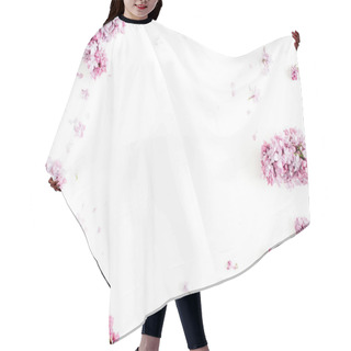 Personality  Frame Of Lilac Flowers Hair Cutting Cape