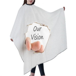 Personality  Our Vision Text Concept Hair Cutting Cape