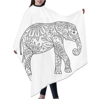 Personality  Elephant Ornate, Sketch For Your Design Hair Cutting Cape