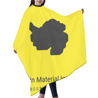 Personality  Antarctic Minimal Bright Yellow Material Icon Hair Cutting Cape