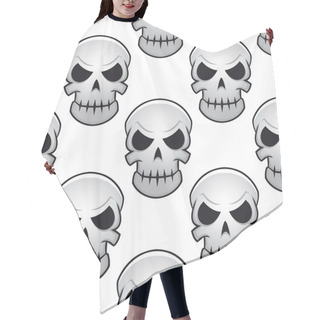 Personality  Seamless Pattern Of Danger Skulls Hair Cutting Cape