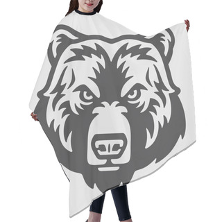 Personality  Bear Head Logo Mascot Emblem Hair Cutting Cape