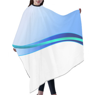 Personality  Delicate Blue Background Hair Cutting Cape