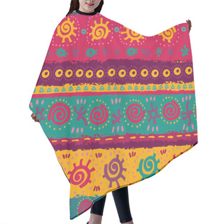 Personality  Bright Ethnic Seamless Pattern Hair Cutting Cape