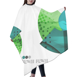 Personality  Abstract Geometric Shapes Background Hair Cutting Cape