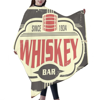 Personality  Whiskey Bar Vintage Tin Sign Hair Cutting Cape