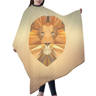 Personality  Lion In The Style Of Origami Hair Cutting Cape