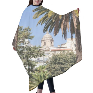 Personality  Scenic View Of Cathedral Tower In Spain Hair Cutting Cape