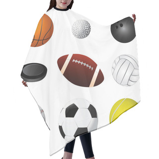 Personality  Sport Balls Detail Hair Cutting Cape