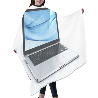 Personality  Laptop With Blue Graphics Hair Cutting Cape