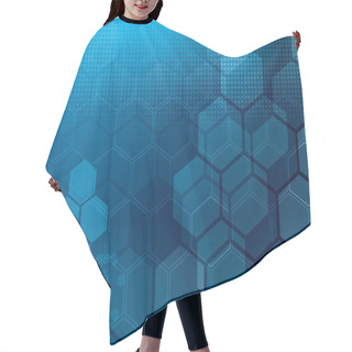 Personality  Abstract Background Tech Hair Cutting Cape