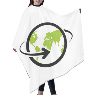 Personality  Around The World Hair Cutting Cape