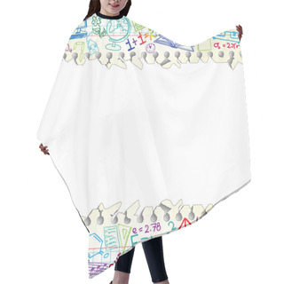 Personality  School Background Hair Cutting Cape