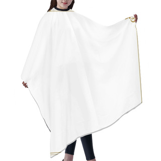 Personality  Golden Border Hair Cutting Cape