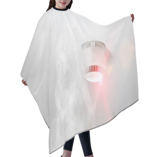 Personality  Smoke Detector In Apartment Hair Cutting Cape