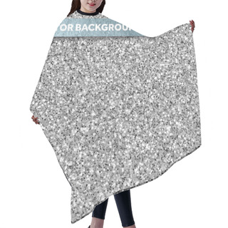 Personality  Silver Glitter Texture Hair Cutting Cape