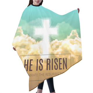 Personality  He Is Risen. Easter Background. Vector Illustration  Hair Cutting Cape