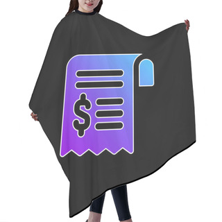 Personality  Bill Blue Gradient Vector Icon Hair Cutting Cape