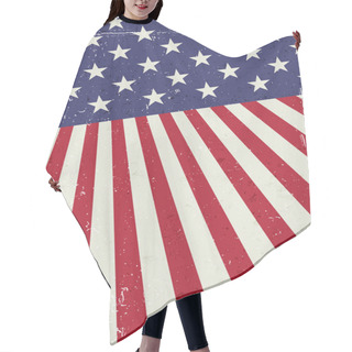 Personality  Grunge United States Of America Flag.  Hair Cutting Cape
