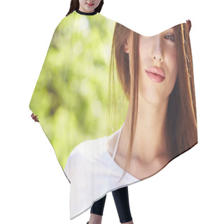 Personality  Summer Girl Portrait Hair Cutting Cape