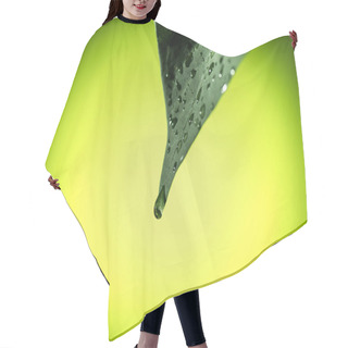 Personality  Leaf With Water Drops Hair Cutting Cape
