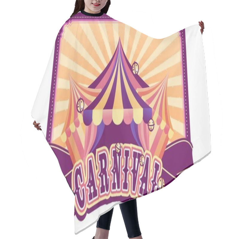 Personality  Circus Retro Poster Hair Cutting Cape