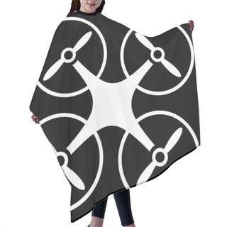 Personality  Copter Icon From Business Bicolor Set Hair Cutting Cape