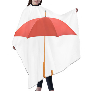 Personality  Opened Red Umbrella Hair Cutting Cape