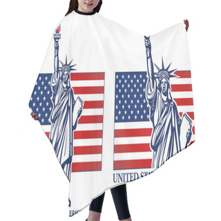 Personality  Statue Of Liberty. New York And American Symbol Hair Cutting Cape