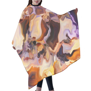Personality  Toward Digital Stained Glass Hair Cutting Cape