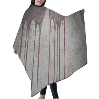 Personality  Old Grunge Red Blood Stained Concrete Texture Wall Room Background With Space For Text . Hair Cutting Cape