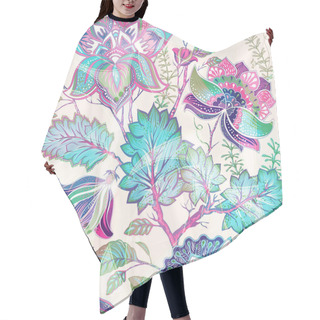 Personality  Floral Seamless Pattern, Provence Style Hair Cutting Cape