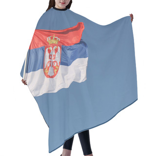 Personality  Serbian Flag Hair Cutting Cape