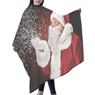 Personality  Santa Claus Blowing Snowflakes  Hair Cutting Cape