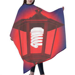 Personality  Red Light Hair Cutting Cape
