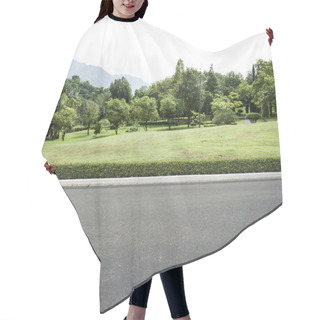 Personality  Road Garden Background Hair Cutting Cape