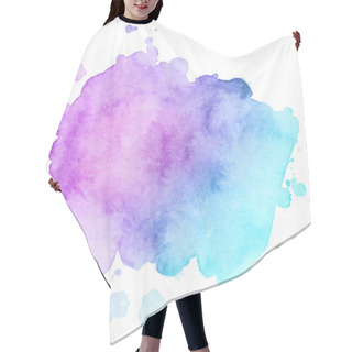 Personality  Abstract Isolated Colorful Vector Watercolor Stain. Grunge Element For Paper Design. Watercolor Splash. Hair Cutting Cape