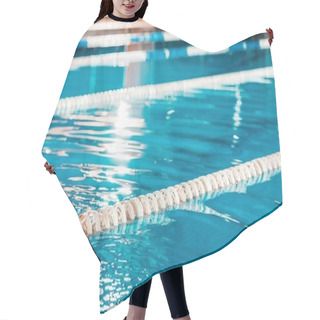 Personality  Lanes Of A Competition Swimming Pool Hair Cutting Cape