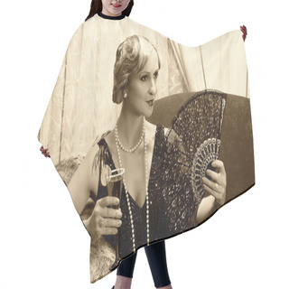 Personality  Sepia Twenties Cocktail Hair Cutting Cape