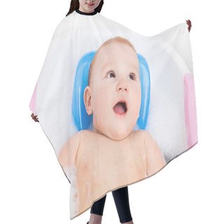 Personality  Baby Taking A Bath Hair Cutting Cape